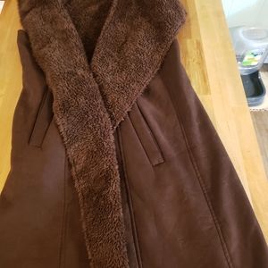 Hem& Thread, brown, large, vest jacket